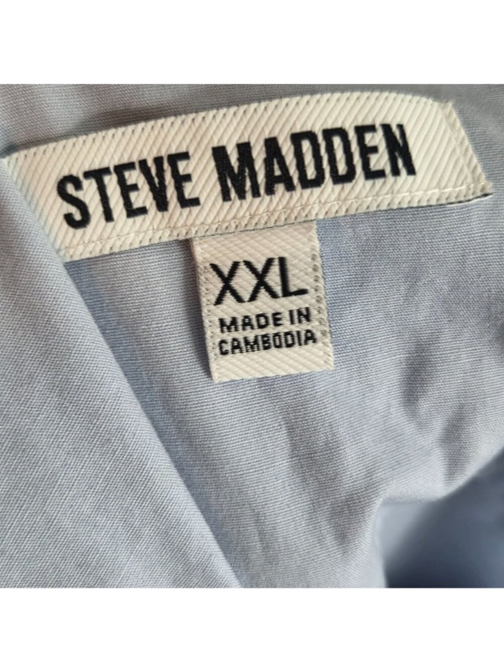 Steve Madden Women Mini Dress Cap Sleeve V Neckline Light Blue Size XXL Casaul - Picture 8 of 9